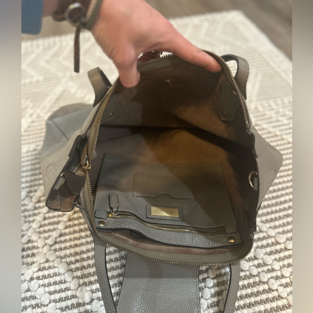 ANNABEL INGALL Beautiful Gray Leather Purse - Picture 6 of 8